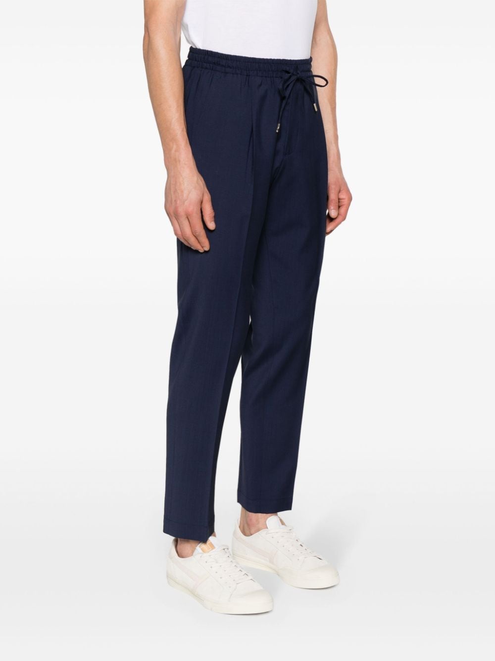 Blue Wimbledon tapered leg trousers men